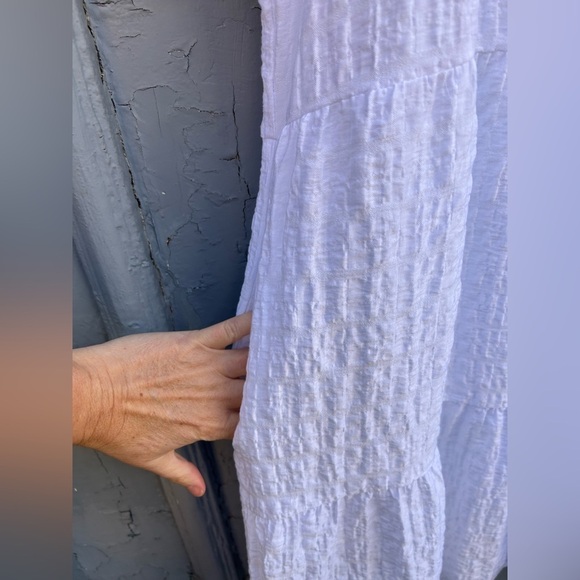 Tribal White Shift Dress, XL - Picture 5 of 10